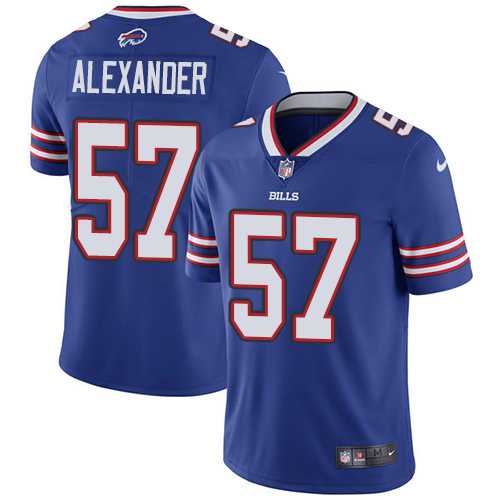 Nike Buffalo Bills #57 Lorenzo Alexander Royal Blue Team Color Men's Stitched NFL Vapor Untouchable Limited Jersey