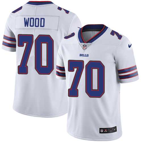 Nike Buffalo Bills #70 Eric Wood White Men's Stitched NFL Vapor Untouchable Limited Jersey