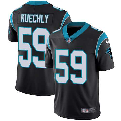 Nike Carolina Panthers #59 Luke Kuechly Black Team Color Men's Stitched NFL Vapor Untouchable Limited Jersey