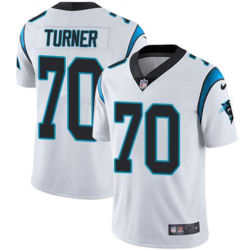 Nike Carolina Panthers #70 Trai Turner White Men's Stitched NFL Vapor Untouchable Limited Jersey