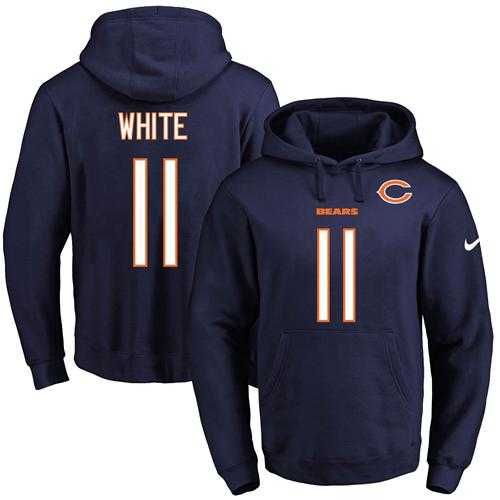 Nike Chicago Bears #11 Kevin White Navy Blue Name & Number Pullover NFL Hoodie