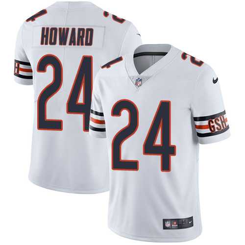 Nike Chicago Bears #24 Jordan Howard White Men's Stitched NFL Vapor Untouchable Limited Jersey