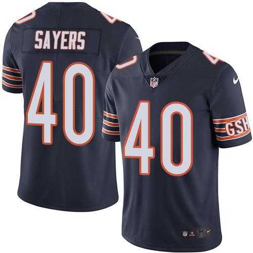 Nike Chicago Bears #40 Gale Sayers Navy Blue Team Color Men's Stitched NFL Vapor Untouchable Limited Jersey Nike Chicago Bears #40 Gale Sayers Navy Blue Team Color Men's Stitched NFL Vapor Untouchable Limited Jersey