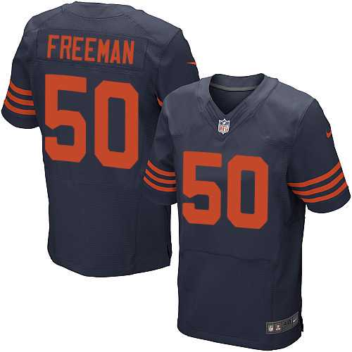 Nike Chicago Bears #50 Jerrell Freeman Navy Blue Alternate Men's Stitched NFL Elite Jersey