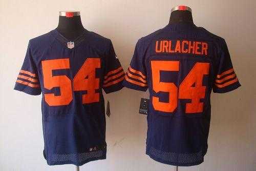 Nike Chicago Bears #54 Brian Urlacher Navy Blue Alternate Men's Stitched NFL Elite Jersey