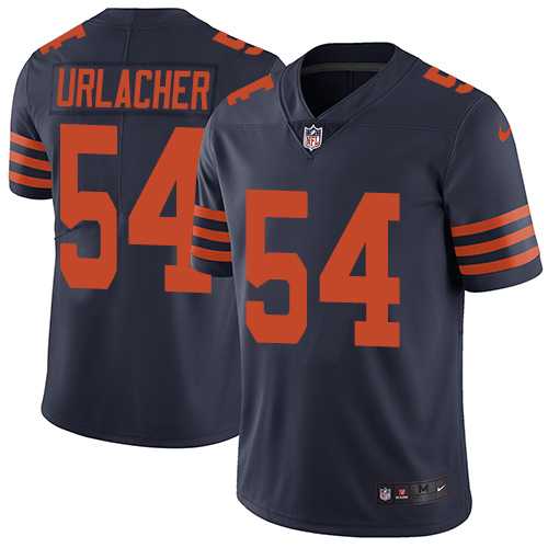 Nike Chicago Bears #54 Brian Urlacher Navy Blue Alternate Men's Stitched NFL Vapor Untouchable Limited Jersey