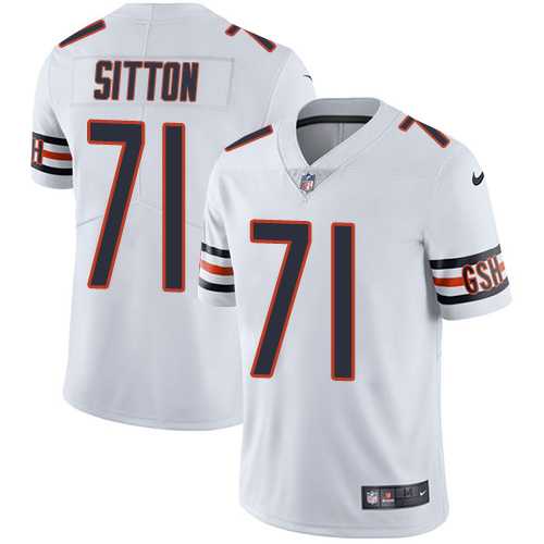 Nike Chicago Bears #71 Josh Sitton White Men's Stitched NFL Vapor Untouchable Limited Jersey Nike Chicago Bears #71 Josh Sitton White Men's Stitched NFL Vapor Untouchable Limited Jersey