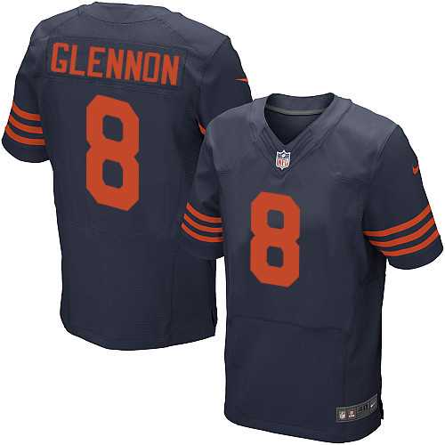 Nike Chicago Bears #8 Mike Glennon Navy Blue Alternate Men's Stitched NFL Elite Jersey