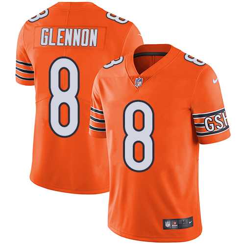 Nike Chicago Bears #8 Mike Glennon Orange Men's Stitched NFL Limited Rush Jersey