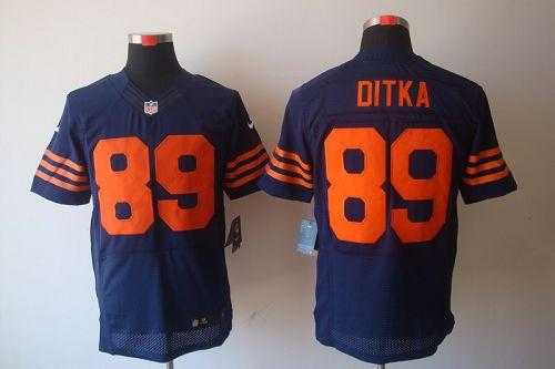 Nike Chicago Bears #89 Mike Ditka Navy Blue Alternate Men's Stitched NFL Elite Jersey