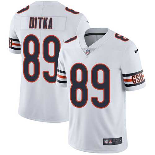 Nike Chicago Bears #89 Mike Ditka White Men's Stitched NFL Vapor Untouchable Limited Jersey