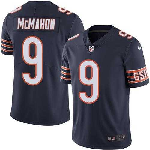 Nike Chicago Bears #9 Jim McMahon Navy Blue Team Color Men's Stitched NFL Vapor Untouchable Limited Jersey