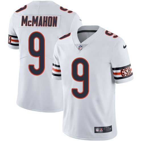 Nike Chicago Bears #9 Jim McMahon White Men's Stitched NFL Vapor Untouchable Limited Jersey Nike Chicago Bears #9 Jim McMahon White Men's Stitched NFL Vapor Untouchable Limited Jersey