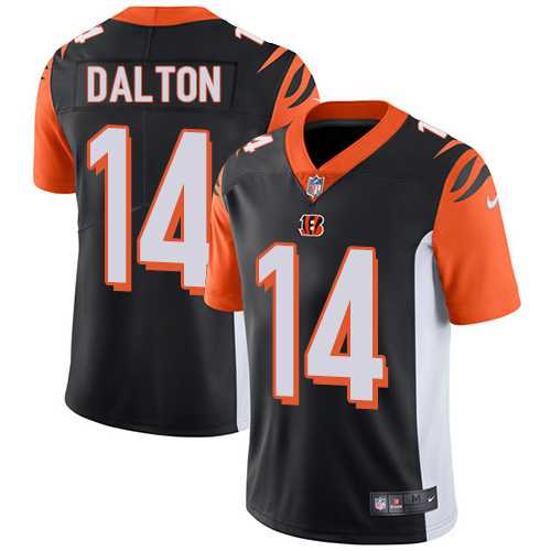 Nike Cincinnati Bengals #14 Andy Dalton Black Team Color Men's Stitched NFL Vapor Untouchable Limited Jersey Nike Cincinnati Bengals #14 Andy Dalton Black Team Color Men's Stitched NFL Vapor Untouchable Limited Jersey