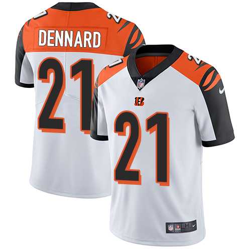 Nike Cincinnati Bengals #21 Darqueze Dennard White Men's Stitched NFL Vapor Untouchable Limited Jersey