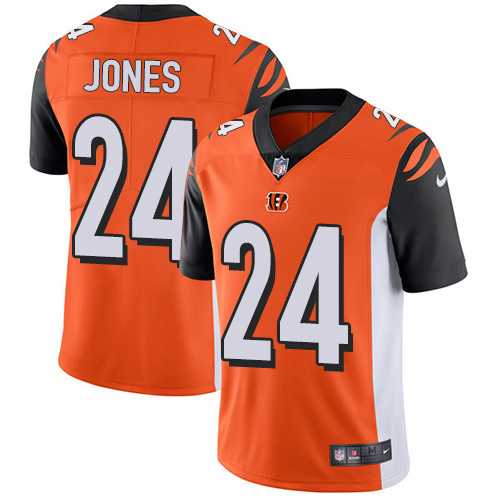 Nike Cincinnati Bengals #24 Adam Jones Orange Alternate Men's Stitched NFL Vapor Untouchable Limited Jersey