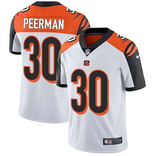 Nike Cincinnati Bengals #30 Cedric Peerman White Men's Stitched NFL Vapor Untouchable Limited Jersey