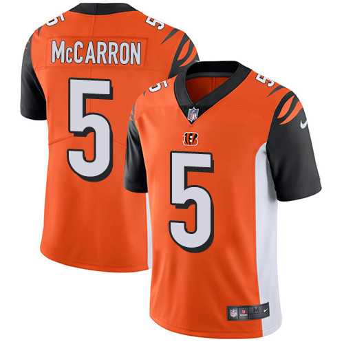 Nike Cincinnati Bengals #5 AJ McCarron Orange Alternate Men's Stitched NFL Vapor Untouchable Limited Jersey Nike Cincinnati Bengals #5 AJ McCarron Orange Alternate Men's Stitched NFL Vapor Untouchable Limited Jersey