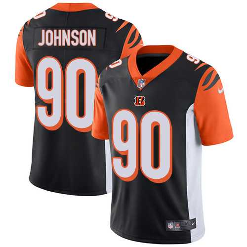 Nike Cincinnati Bengals #90 Michael Johnson Black Team Color Men's Stitched NFL Vapor Untouchable Limited Jersey Nike Cincinnati Bengals #90 Michael Johnson Black Team Color Men's Stitched NFL Vapor Untouchable Limited Jersey