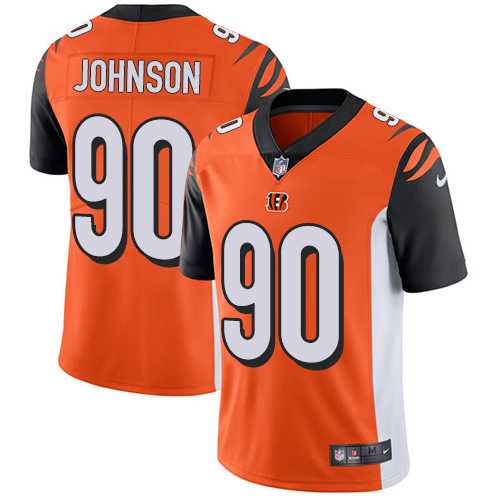 Nike Cincinnati Bengals #90 Michael Johnson Orange Alternate Men's Stitched NFL Vapor Untouchable Limited Jersey Nike Cincinnati Bengals #90 Michael Johnson Orange Alternate Men's Stitched NFL Vapor Untouchable Limited Jersey