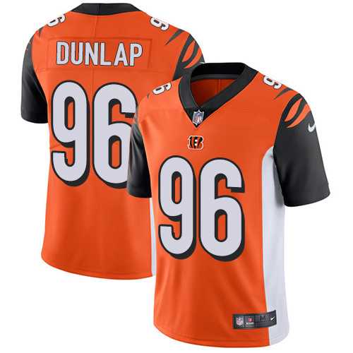 Nike Cincinnati Bengals #96 Carlos Dunlap Orange Alternate Men's Stitched NFL Vapor Untouchable Limited Jersey
