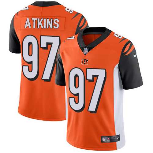 Nike Cincinnati Bengals #97 Geno Atkins Orange Alternate Men's Stitched NFL Vapor Untouchable Limited Jersey Nike Cincinnati Bengals #97 Geno Atkins Orange Alternate Men's Stitched NFL Vapor Untouchable Limited Jersey