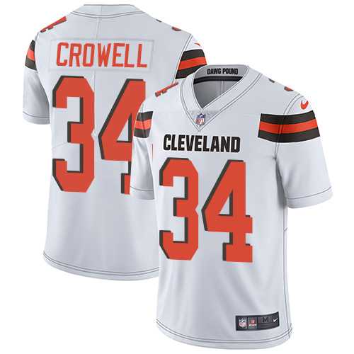Nike Cleveland Browns #34 Isaiah Crowell White Men's Stitched NFL Vapor Untouchable Limited Jersey