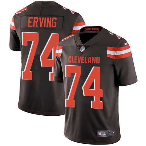 Nike Cleveland Browns #74 Cameron Erving Brown Team Color Men's Stitched NFL Vapor Untouchable Limited Jersey