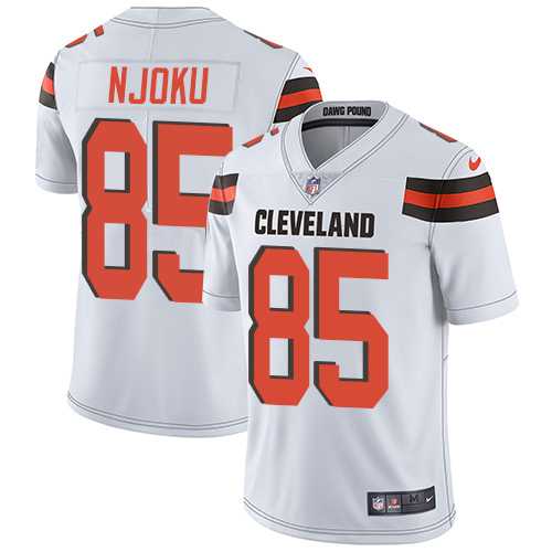 Nike Cleveland Browns #85 David Njoku White Men's Stitched NFL Vapor Untouchable Limited Jersey