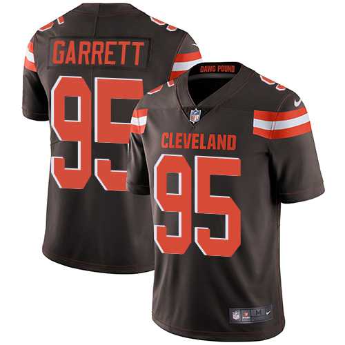 Nike Cleveland Browns #95 Myles Garrett Brown Team Color Men's Stitched NFL Vapor Untouchable Limited Jersey