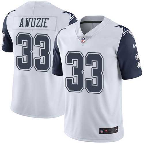 Nike Dallas Cowboys #33 Chidobe Awuzie White Men''s Stitched NFL Elite Rush Jersey
