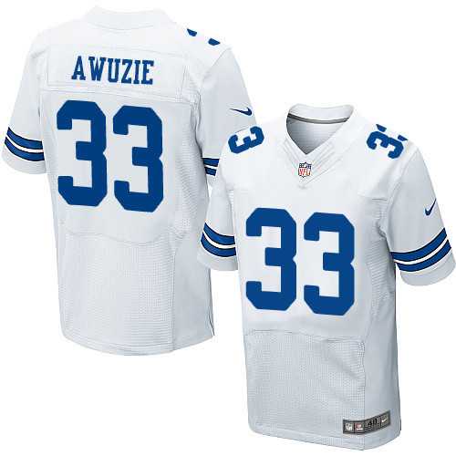 Nike Dallas Cowboys #33 Chidobe Awuzie White Men's Stitched NFL Elite Jersey