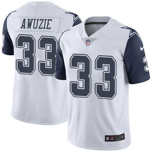 Nike Dallas Cowboys #33 Chidobe Awuzie White Men's Stitched NFL Limited Rush Jersey