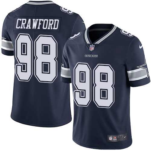 Nike Dallas Cowboys #98 Tyrone Crawford Navy Blue Team Color Men's Stitched NFL Vapor Untouchable Limited Jersey