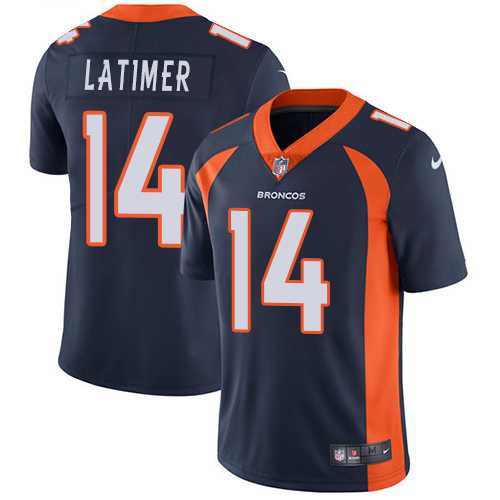 Nike Denver Broncos #14 Cody Latimer Navy Blue Alternate Men's Stitched NFL Vapor Untouchable Limited Jersey Nike Denver Broncos #14 Cody Latimer Navy Blue Alternate Men's Stitched NFL Vapor Untouchable Limited Jersey