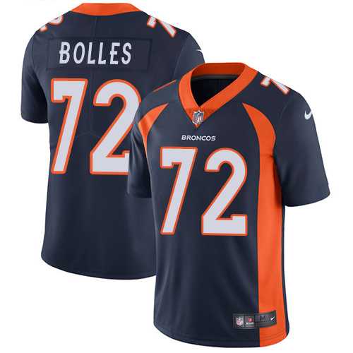 Nike Denver Broncos #72 Garett Bolles Navy Blue Alternate Men's Stitched NFL Vapor Untouchable Limited Jersey Nike Denver Broncos #72 Garett Bolles Navy Blue Alternate Men's Stitched NFL Vapor Untouchable Limited Jersey