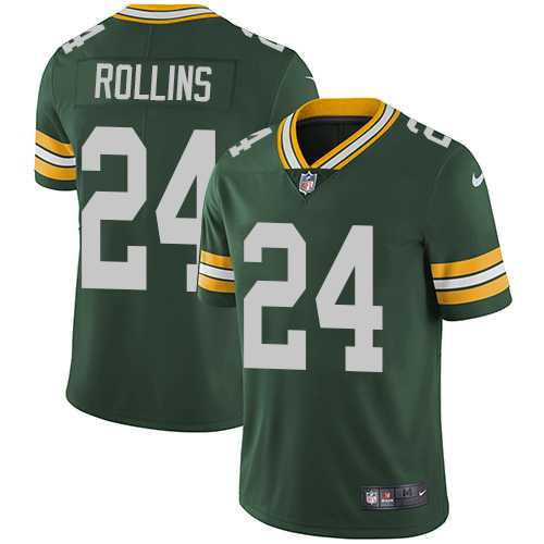 Nike Green Bay Packers #24 Quinten Rollins Green Team Color Men's Stitched NFL Vapor Untouchable Limited Jersey