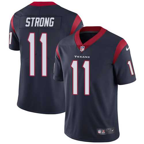 Nike Houston Texans #11 Jaelen Strong Navy Blue Team Color Men's Stitched NFL Vapor Untouchable Limited Jersey
