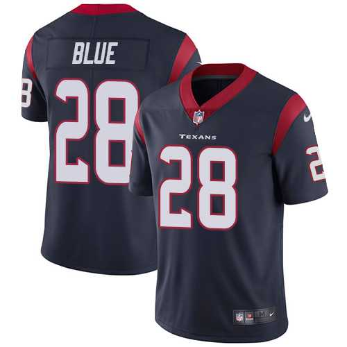 Nike Houston Texans #28 Alfred Blue Navy Blue Team Color Men's Stitched NFL Vapor Untouchable Limited Jersey
