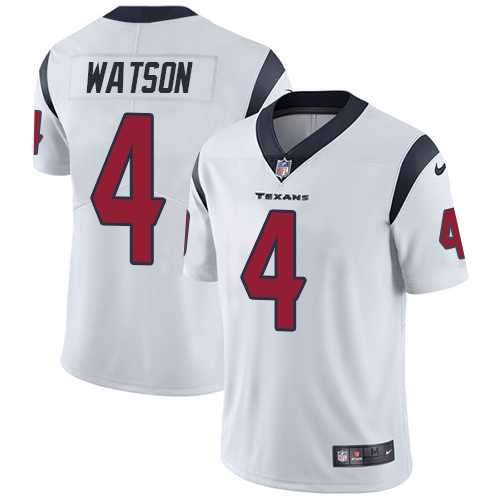 Nike Houston Texans #4 Deshaun Watson White Men's Stitched NFL Vapor Untouchable Limited Jersey