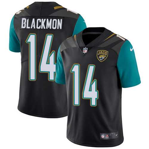 Nike Jacksonville Jaguars #14 Justin Blackmon Black Alternate Men's Stitched NFL Vapor Untouchable Limited Jersey