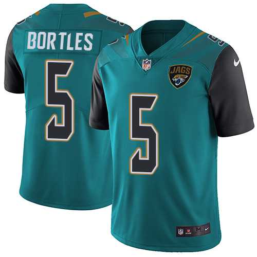 Nike Jacksonville Jaguars #5 Blake Bortles Teal Green Team Color Men's Stitched NFL Vapor Untouchable Limited Jersey