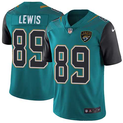 Nike Jacksonville Jaguars #89 Marcedes Lewis Teal Green Team Color Men's Stitched NFL Vapor Untouchable Limited Jersey Nike Jacksonville Jaguars #89 Marcedes Lewis Teal Green Team Color Men's Stitched NFL Vapor Untouchable Limited Jersey