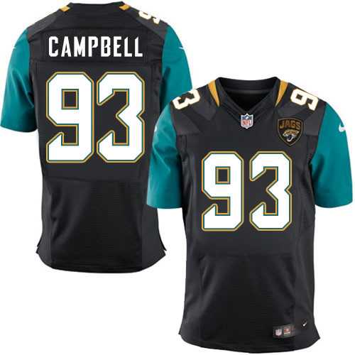 Nike Jacksonville Jaguars #93 Calais Campbell Black Alternate Men's Stitched NFL Elite Jersey