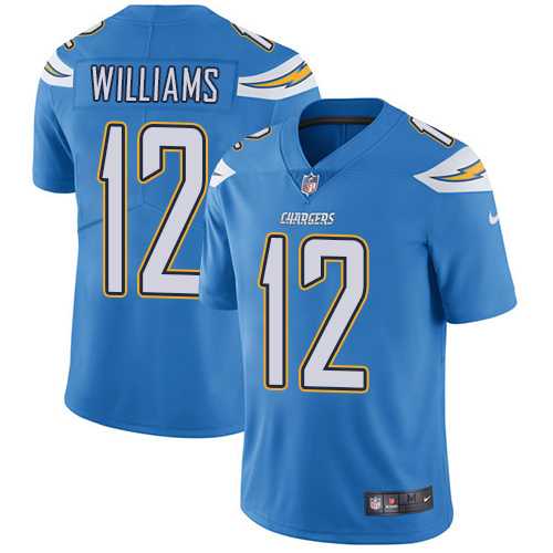 Nike Los Angeles Chargers #12 Mike Williams Electric Blue Alternate Men's Stitched NFL Vapor Untouchable Limited Jersey