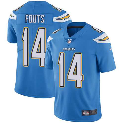 Nike Los Angeles Chargers #14 Dan Fouts Electric Blue Alternate Men's Stitched NFL Vapor Untouchable Limited Jersey