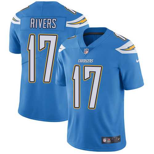 Nike Los Angeles Chargers #17 Philip Rivers Electric Blue Alternate Men's Stitched NFL Vapor Untouchable Limited Jersey
