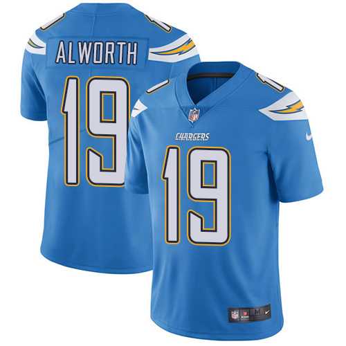 Nike Los Angeles Chargers #19 Lance Alworth Electric Blue Alternate Men's Stitched NFL Vapor Untouchable Limited Jersey