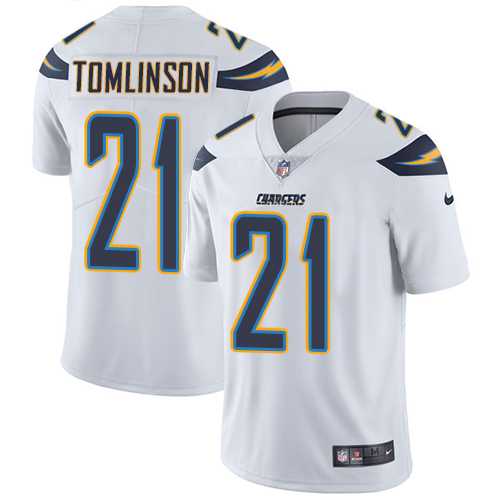 Nike Los Angeles Chargers #21 LaDainian Tomlinson White Men's Stitched NFL Vapor Untouchable Limited Jersey