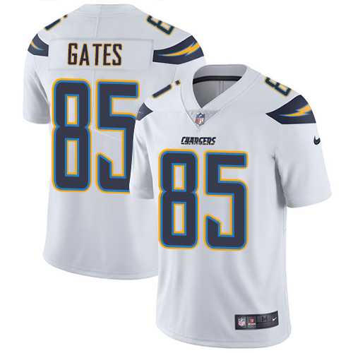 Nike Los Angeles Chargers #85 Antonio Gates White Men's Stitched NFL Vapor Untouchable Limited Jersey